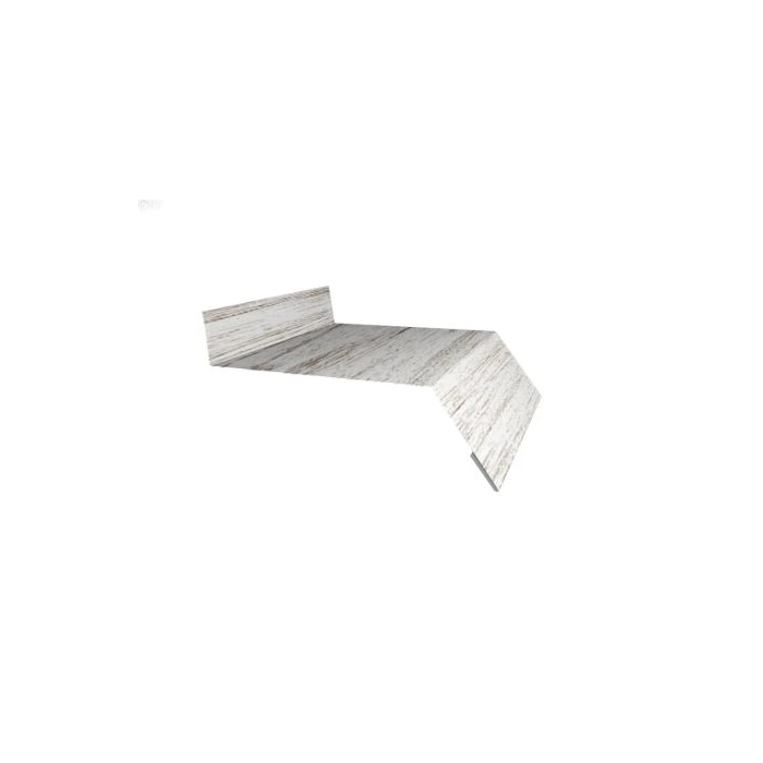 Планка лобовая/околооконная простая 190х50 0,45 Print Elite Snow Wood